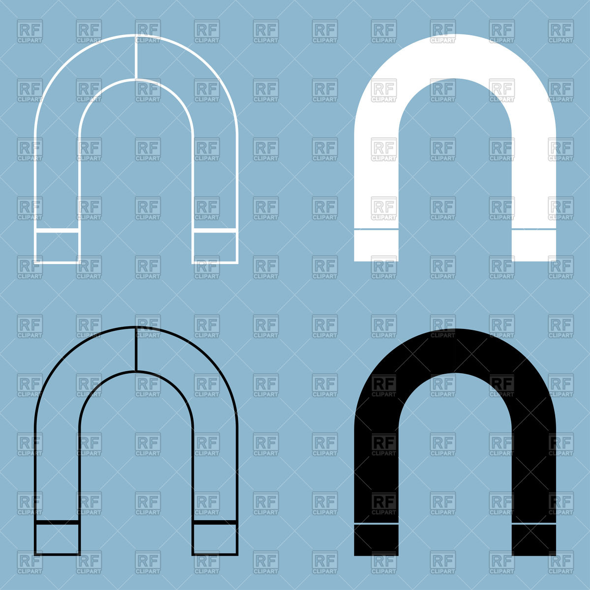 1200x1200 Magnet Icon Vector Image Of Signs, Symbols, Maps