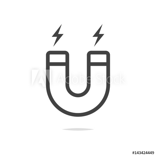 500x500 Magnet Icon Vector