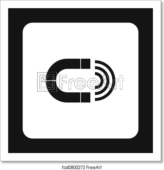 561x581 Free Art Print Of Magnet Icon In Simple Style Icon In Simple