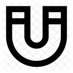 256x256 Magnet Icon Of Line Style