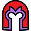 128x128 Magneto Icon Flat Superheroes Villains Icon Sets Icon Ninja