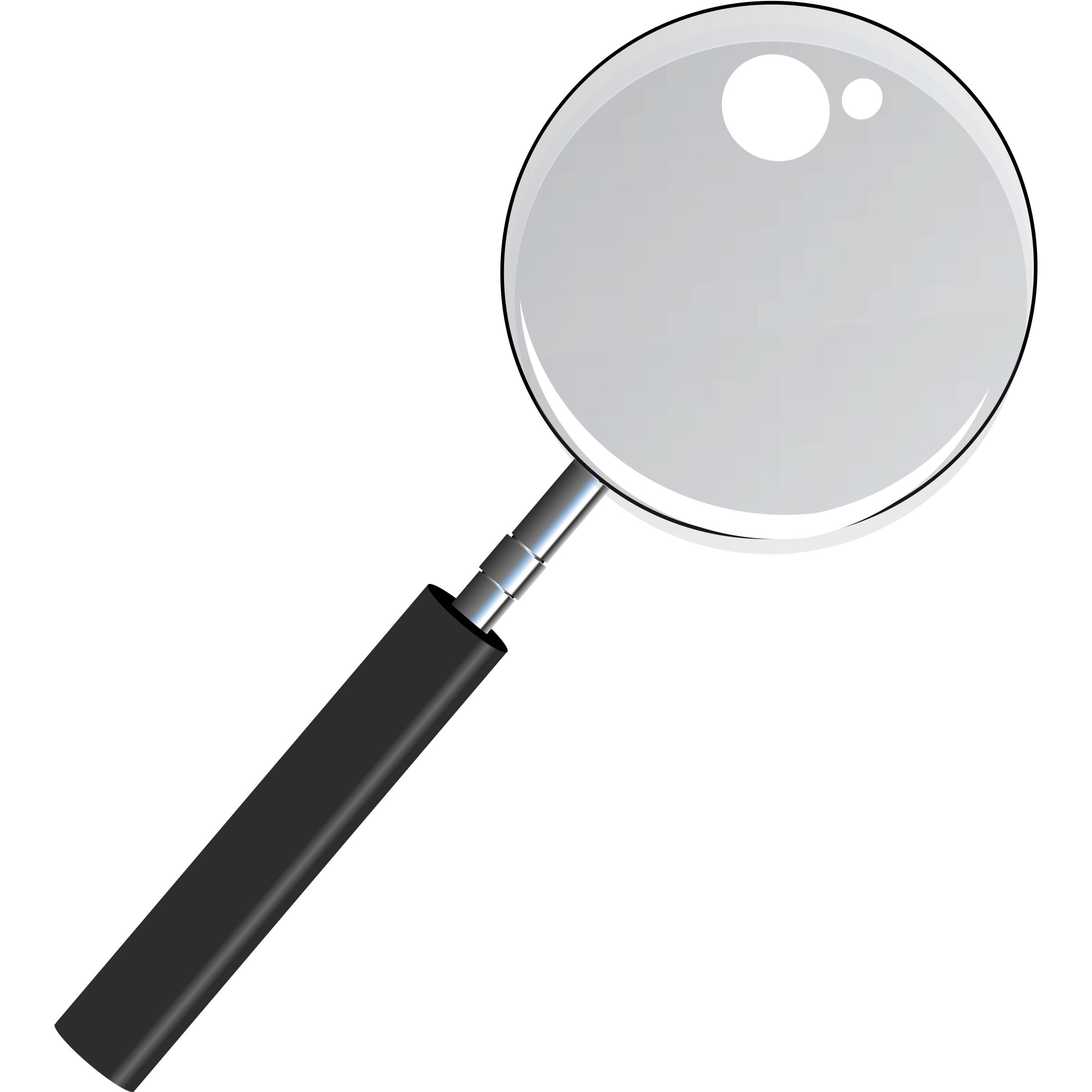 2400x2400 Magnifying Glass With Transparent Glass Icons Png