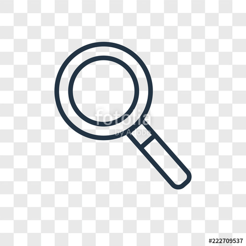500x500 Magnifying Glass Icons Isolated On Transparent Background Modern