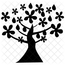 256x256 Magnolia Icon Of Glyph Style