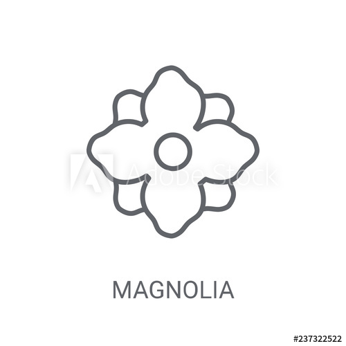 500x500 Magnolia Icon Trendy Magnolia Logo Concept On White Background