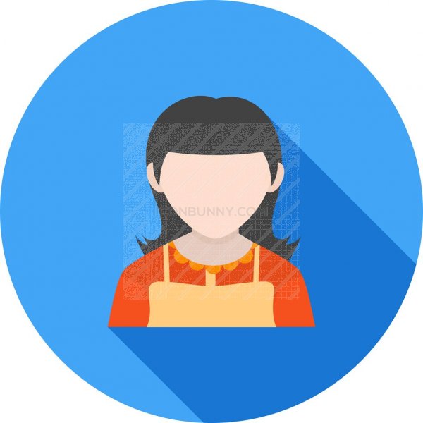 600x600 Maid Flat Shadowed Icon