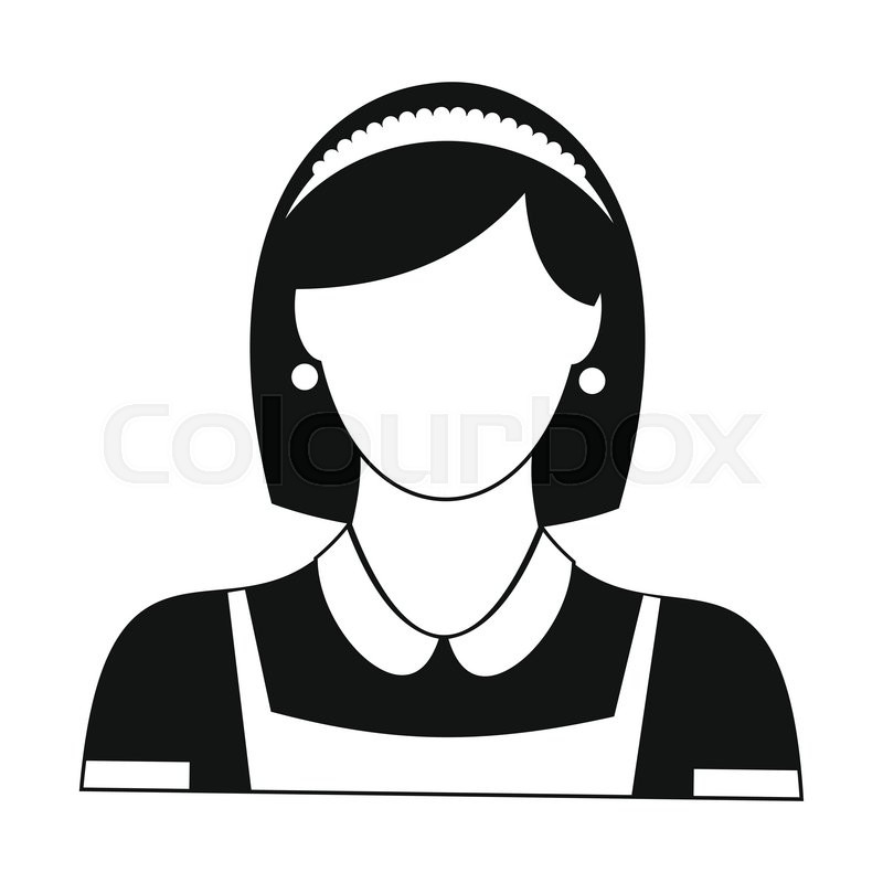 800x800 Cleaning Household Service Maid Black Stock Vector Colourbox