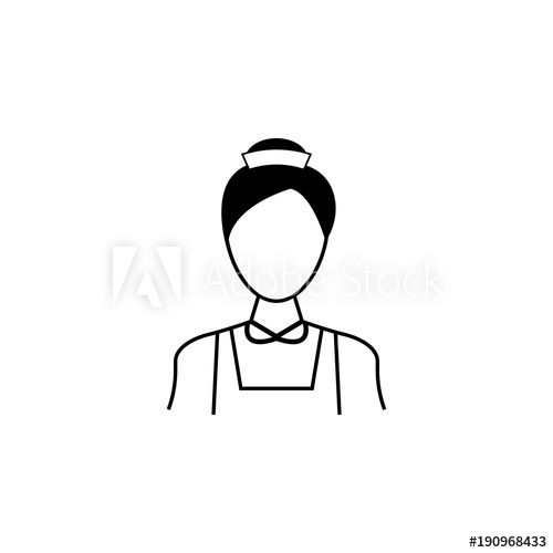 500x500 Maid Icon Avatar Element Of Professions For Mobile Concept