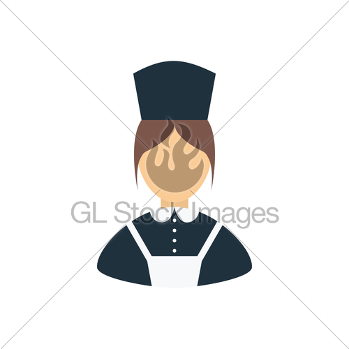 500x500 Hotel Maid Icon Gl Stock Images