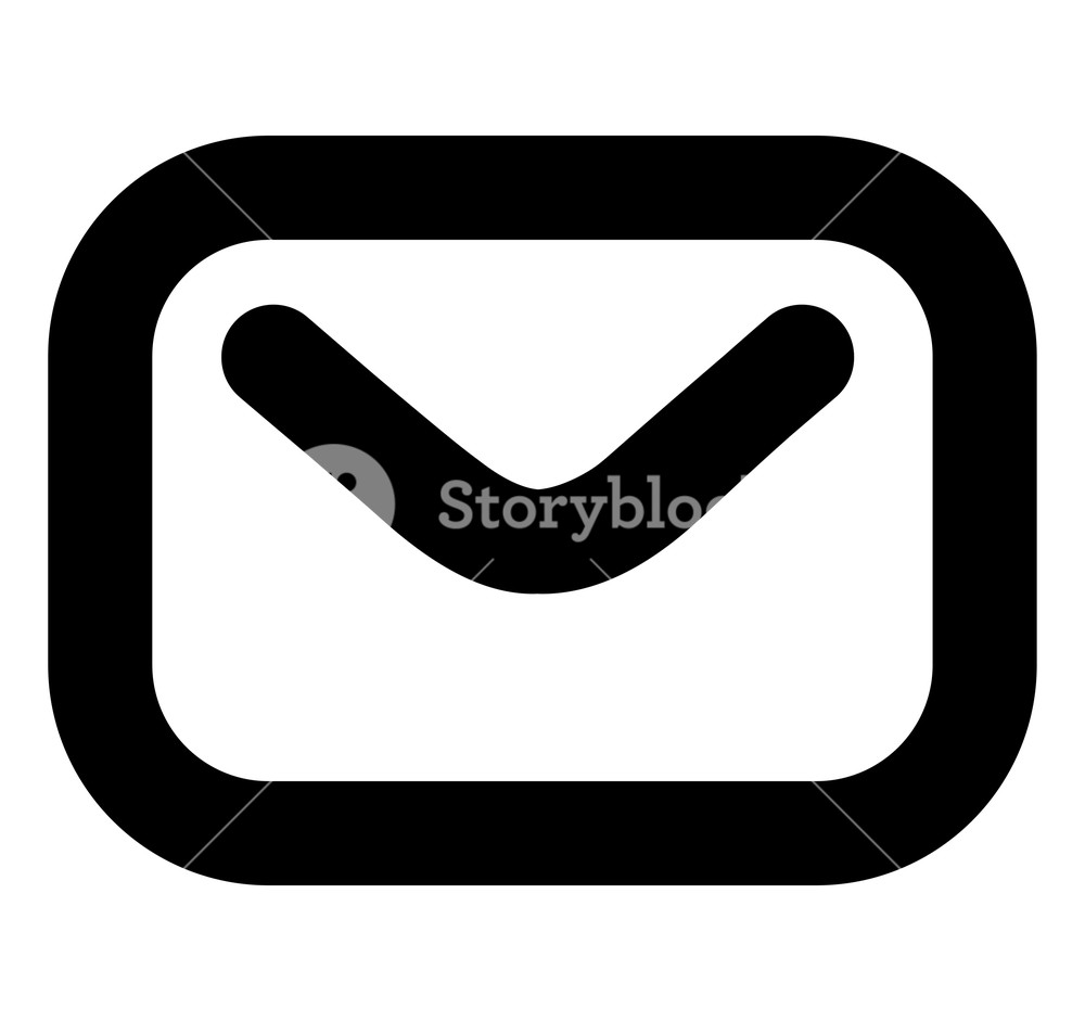 1000x941 Illustration Of Mail Envelope Icon On White Background Royalty