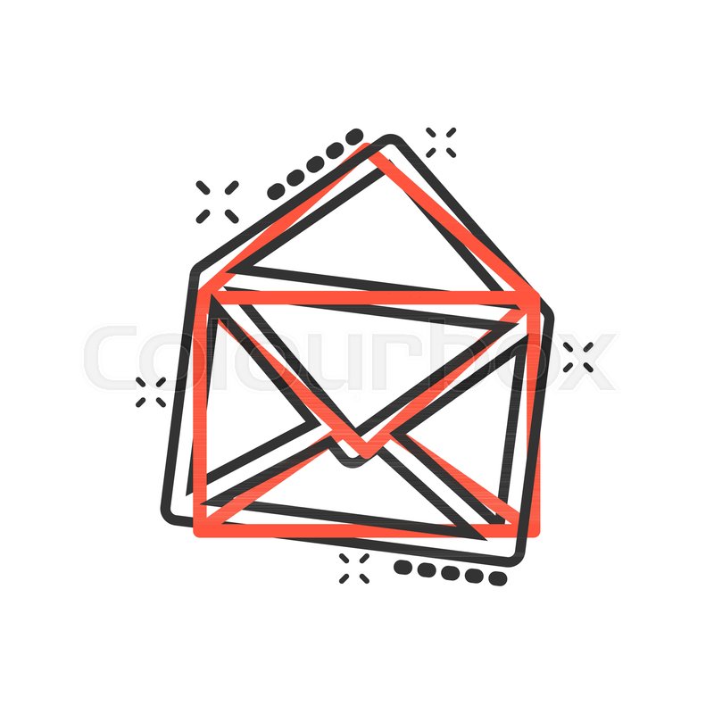 800x800 Vector Cartoon Mail Envelope Icon In Stock Vector Colourbox