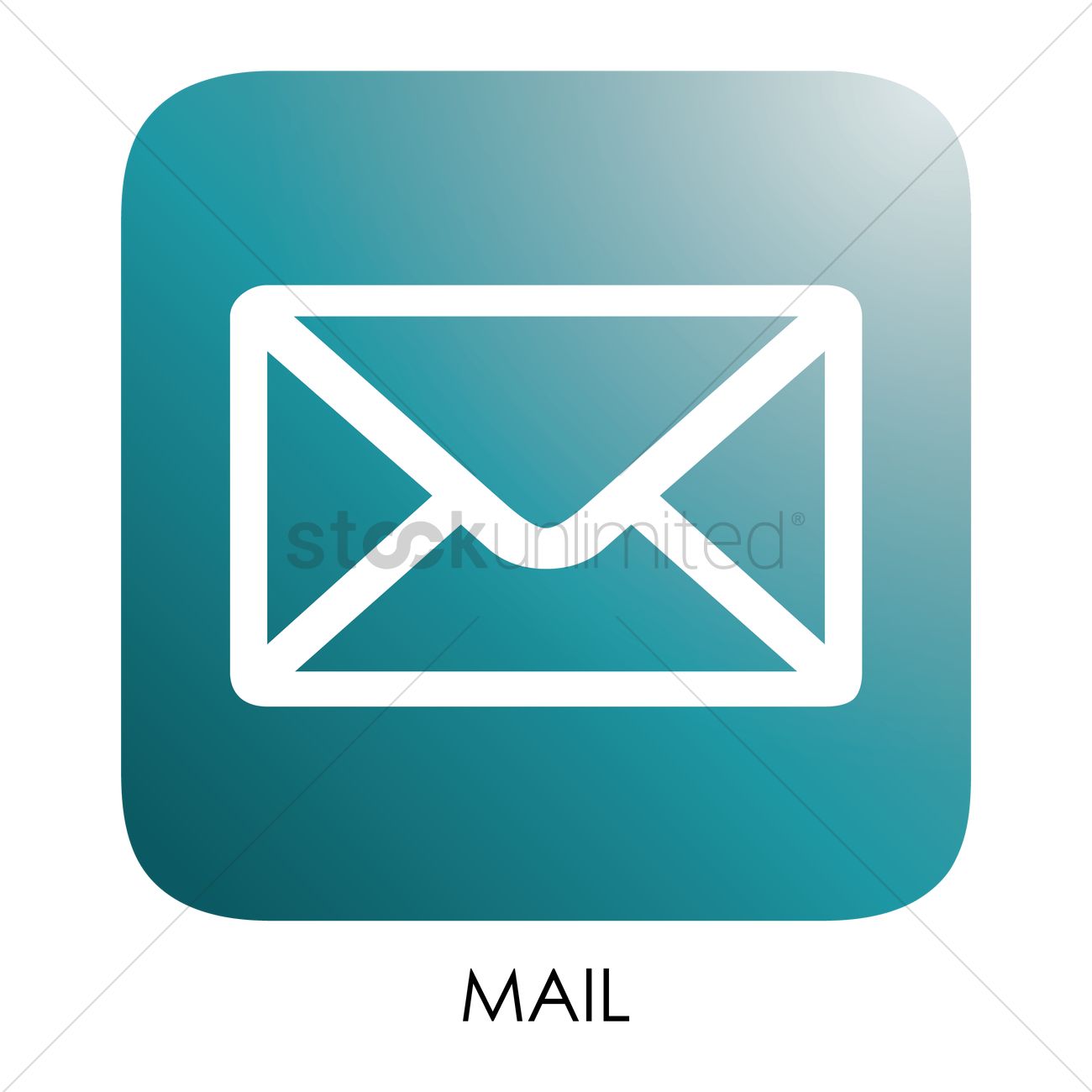 1300x1300 Mail Icon Vector Image