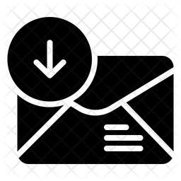 256x256 Download Mail Icon Of Glyph Style