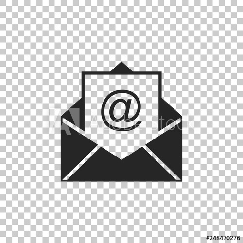 500x500 Mail And E Mail Icon Isolated On Transparent Background Envelope