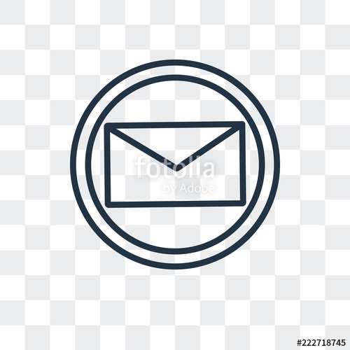 500x500 Mail Icon Isolated On Transparent Background Modern And Editable