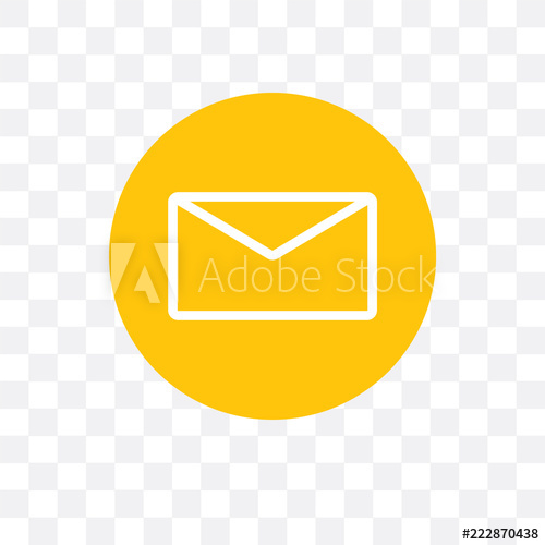 500x500 Mail Icon Isolated On Transparent Background Simple And Editable
