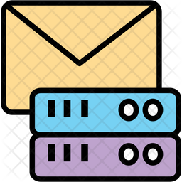 256x256 Mail Server Icon Of Colored Outline Style