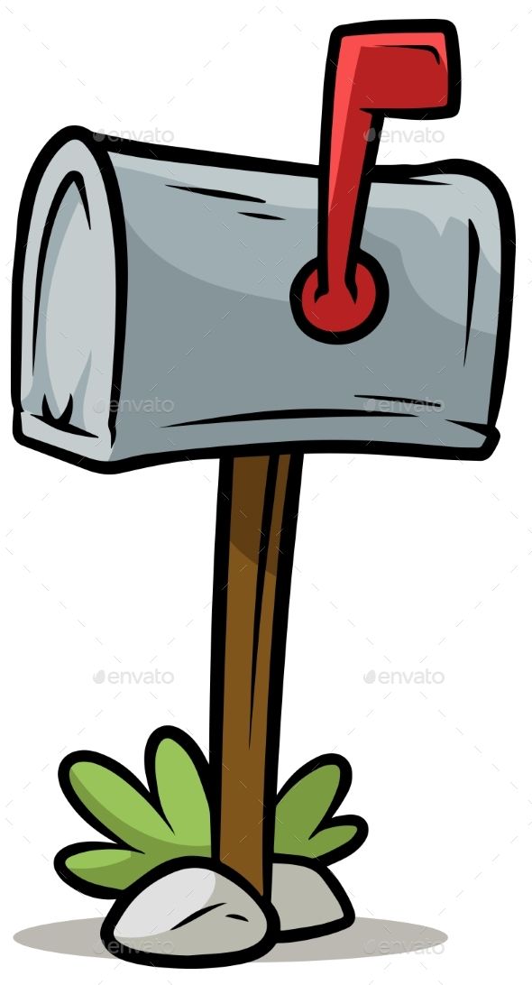 590x1092 Cartoon Silver Mailbox Vector Icon Cartoon Silver Mailbox Isolated