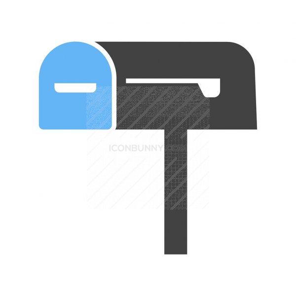 600x600 Mailbox Blue Black Icon