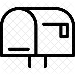 256x256 Empty Mailbox Icon Of Line Style