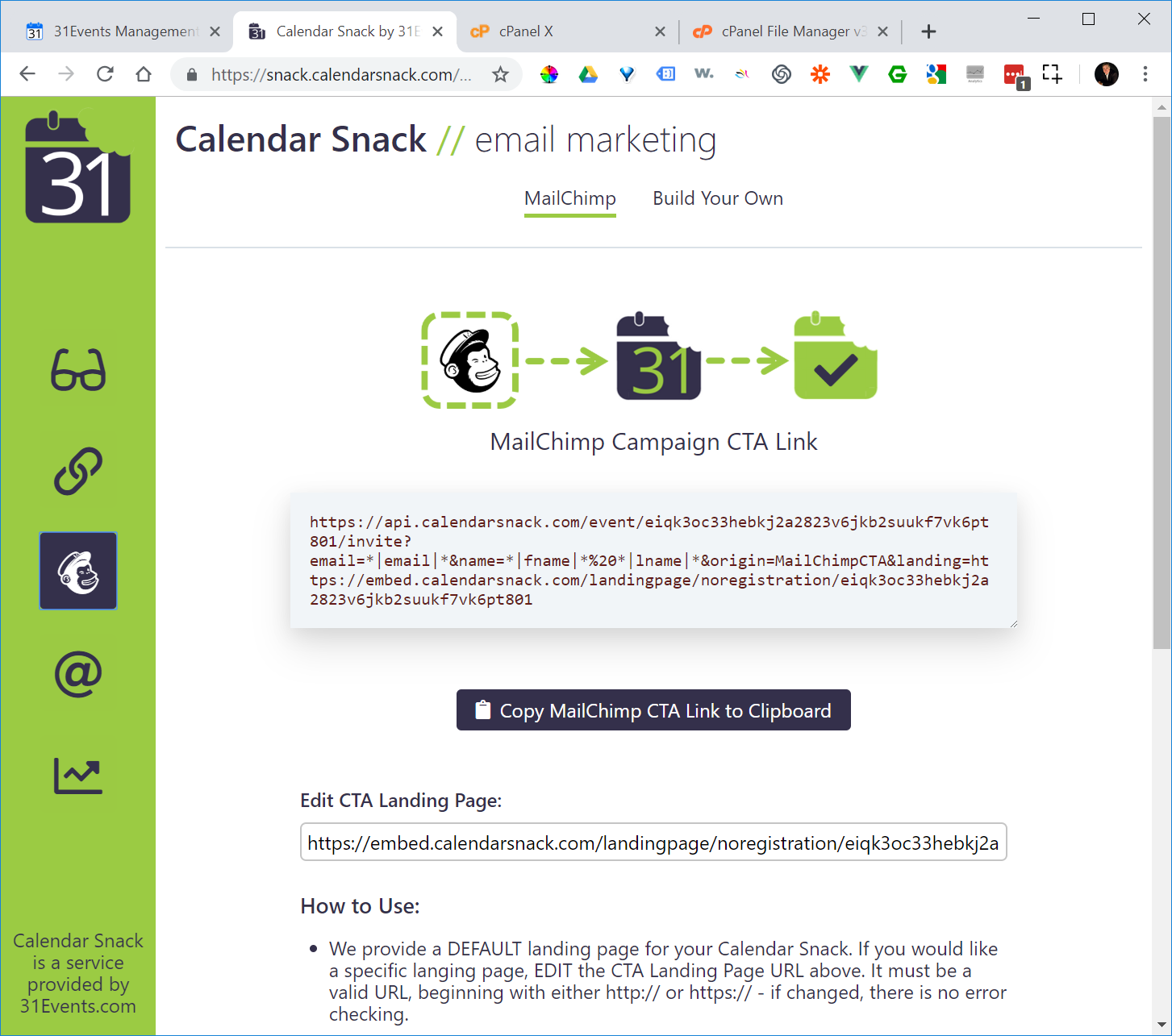 1453x1285 Adding An Automated Calendar Invitation To A Mailchimp Email