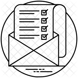 256x256 Mailing List Icon Of Line Style