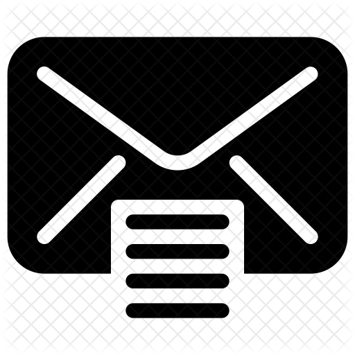 512x512 Mailing List Icon Of Glyph Style