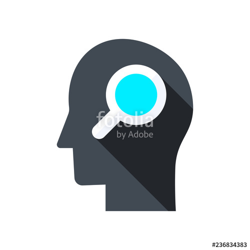 500x500 Find Solution Icon Concept Finding Idea Icon Stock Image