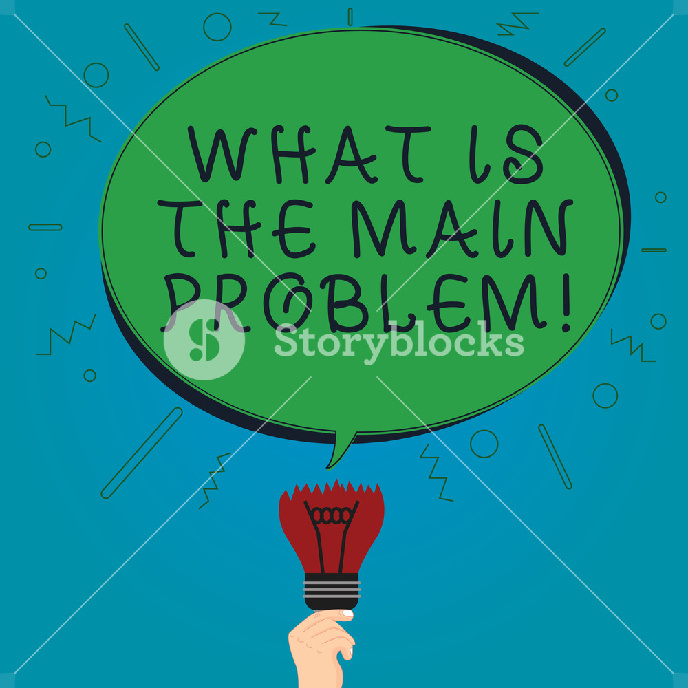 1000x1000 Text Sign Showing What Is The Main Problem Conceptual Photo