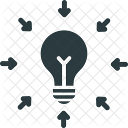 256x256 Central Idea Icon Of Glyph Style