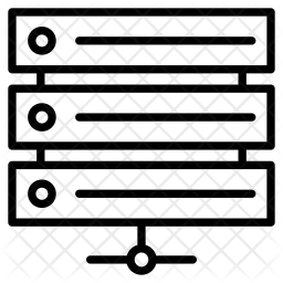 256x256 Server Mainframe Icon Of Line Style