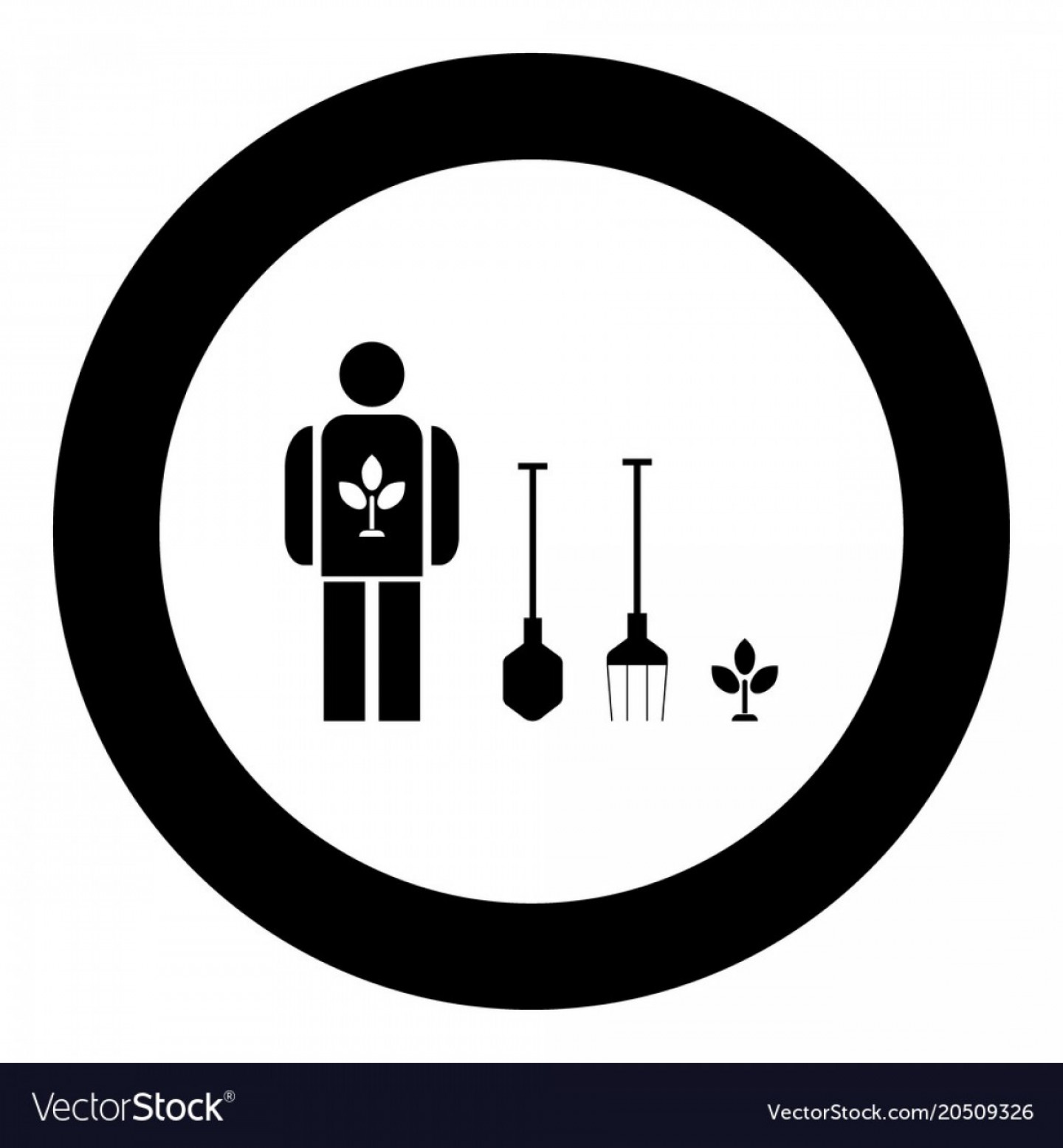 1440x1555 Lawn Maintenance Icon Black Color In Circle Vector Studiogrfx