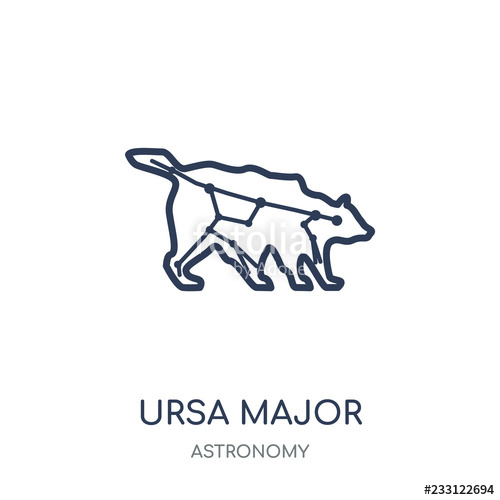 500x500 Ursa Major Icon Ursa Major Linear Symbol Design From Astronomy