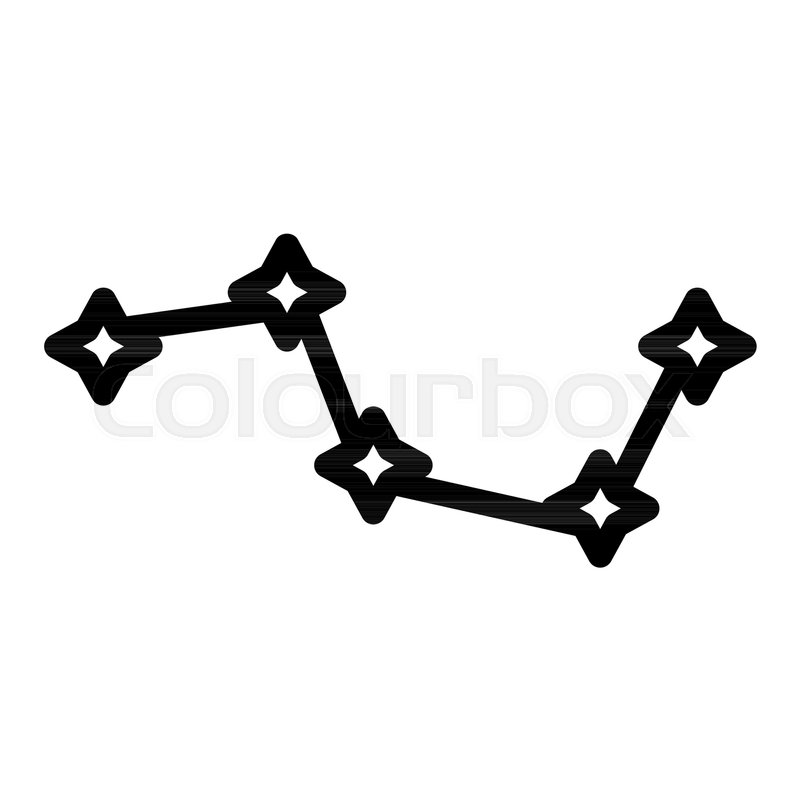 800x800 Constellation Ursa Major Line Icon Stock Vector Colourbox