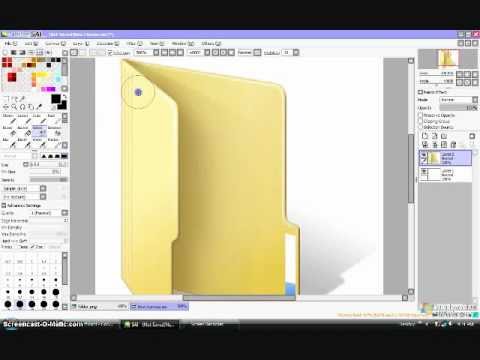 480x360 How To Make Anime Folder Icon Using Paint Tool Sai