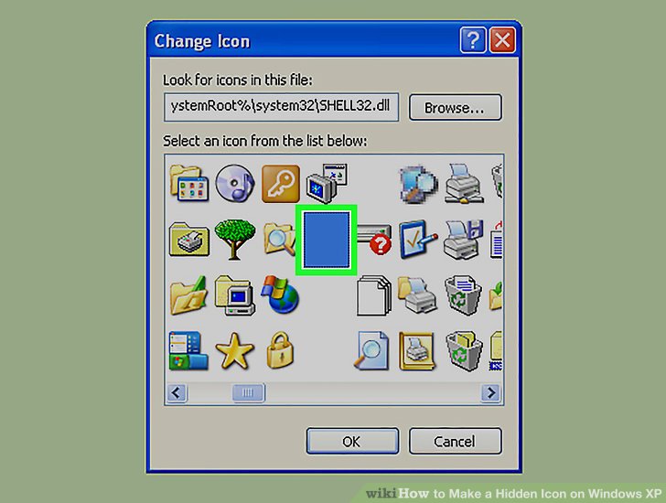 728x550 How To Make A Hidden Icon On Windows Xp Steps