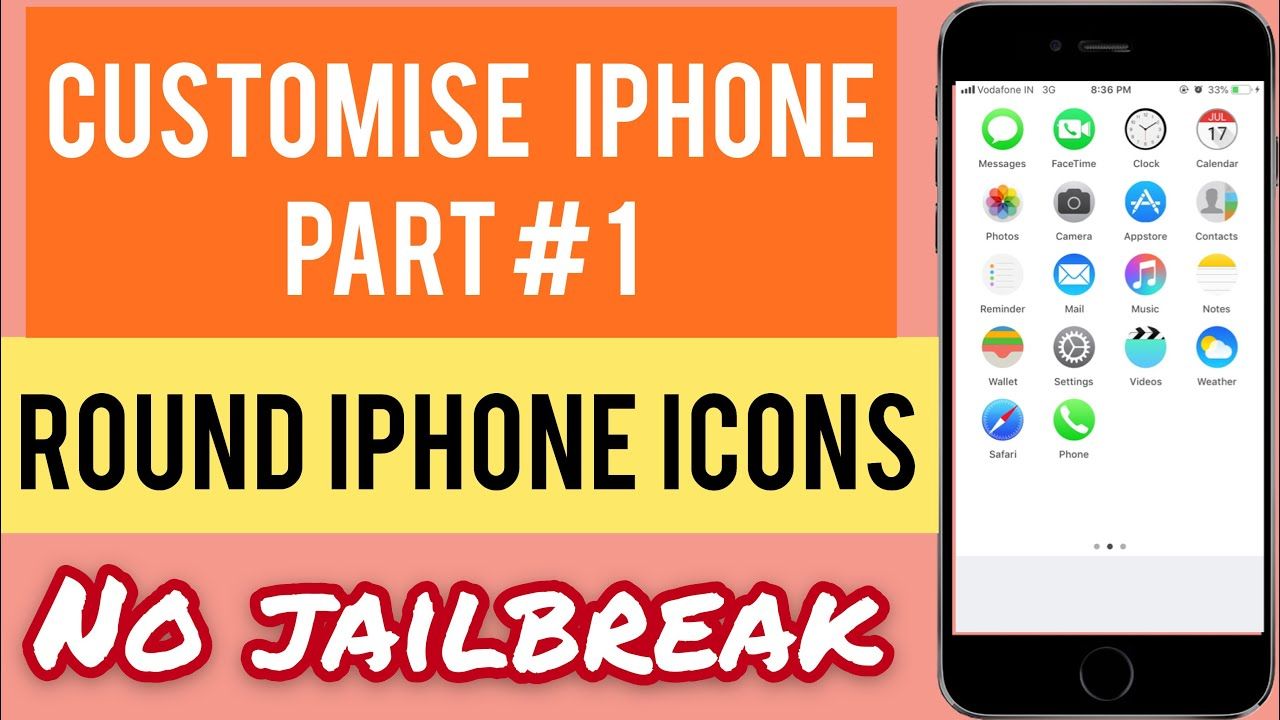 1280x720 How To Make Iphone Icons Round Circular Ios Icons How