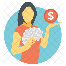 256x256 Make Money Icon Of Flat Style
