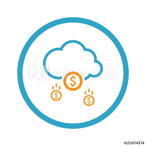 500x500 Make Money Icon Business Concept Flat Design