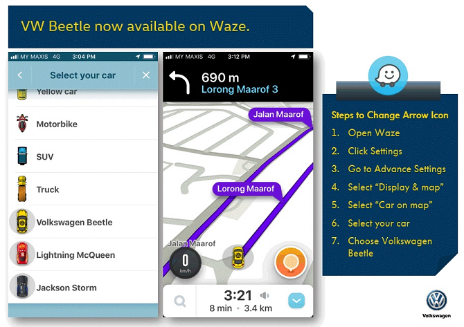 670x473 You Can Now Turn Your Waze Icon Into A Volkswagen Beetle