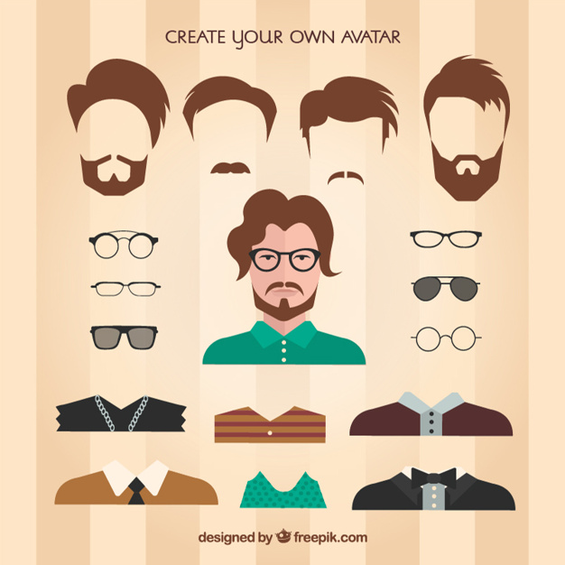 626x626 Create Your Own Male Avatar Vector Premium Download