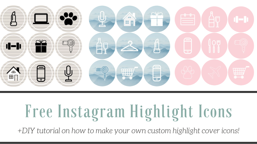 1024x576 How To Make Instagram Highlight Covers Free Icons