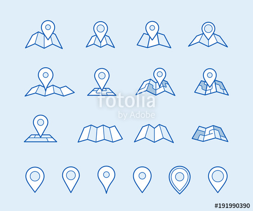 500x417 Maps And Geo Pins Make Your Own Custom Location Pn Stock