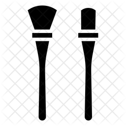 256x256 Makeup Brush Icon Of Glyph Style