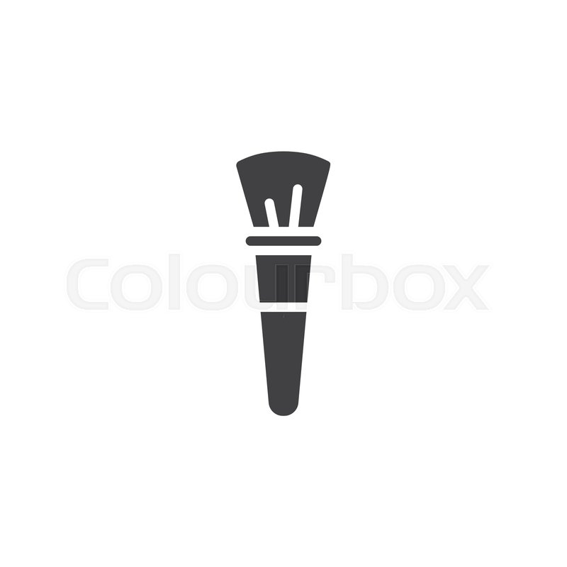 800x800 Makeup Brush Vector Icon Filled Flat Stock Vector Colourbox