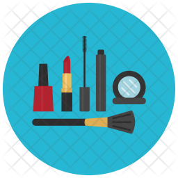 256x256 Makeup Kit Icon Of Flat Style