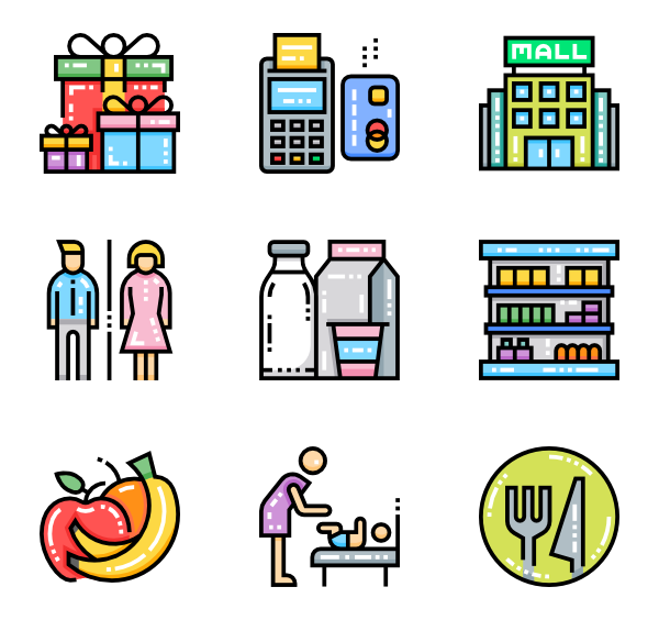 600x564 Shopping Mal Icon Packs