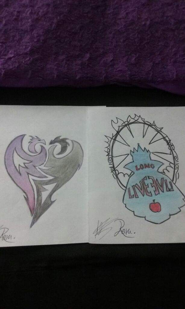 614x1024 Mal Icon And Evil Queen Long Live Evil Hand Drawing Disney