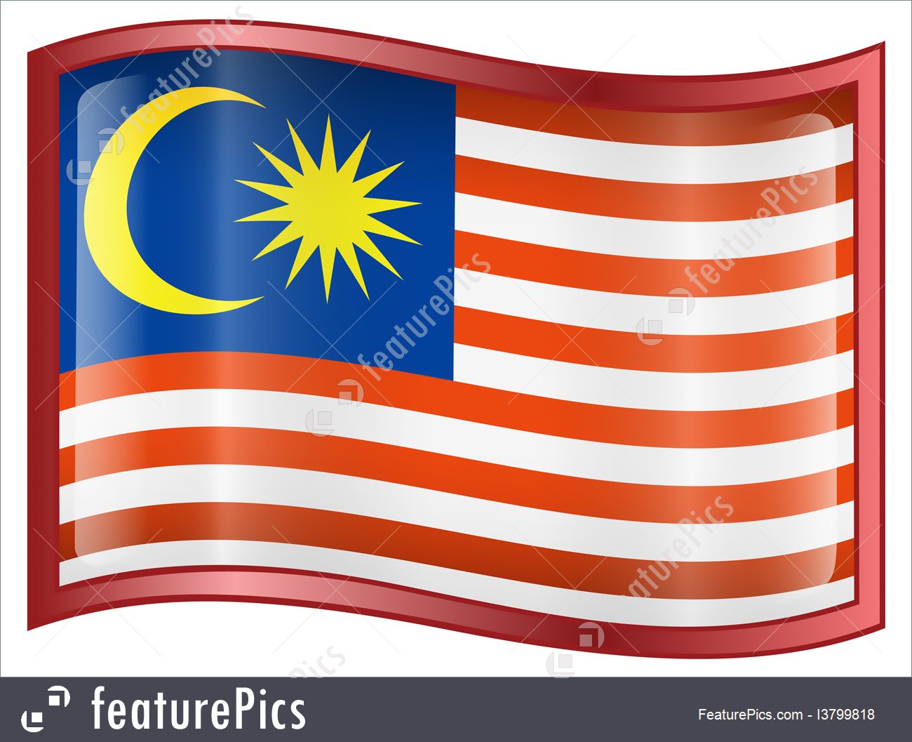 Malaysia Flag Icon Illustration 1300x1057 Malaysia Flag Icon Illustration