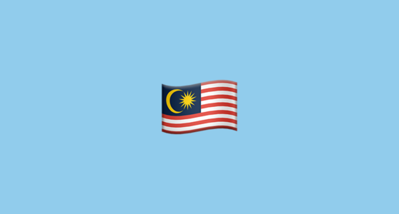 Flag For Malaysia Emoji 560x300 Flag For Malaysia Emoji